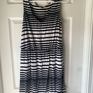Black and White Striped Dress